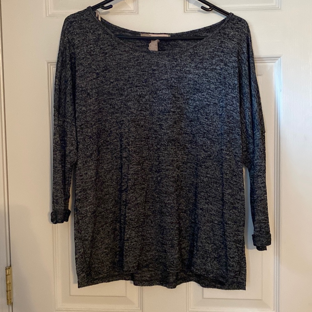 Large Forever 21 3/4 Sleeve Heather Gray